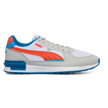 Sneakers da uomo off white con dettagli arancioni blu e soletta SoftFoam+ Puma Graviton, Brand, SKU s323000220, Immagine 0